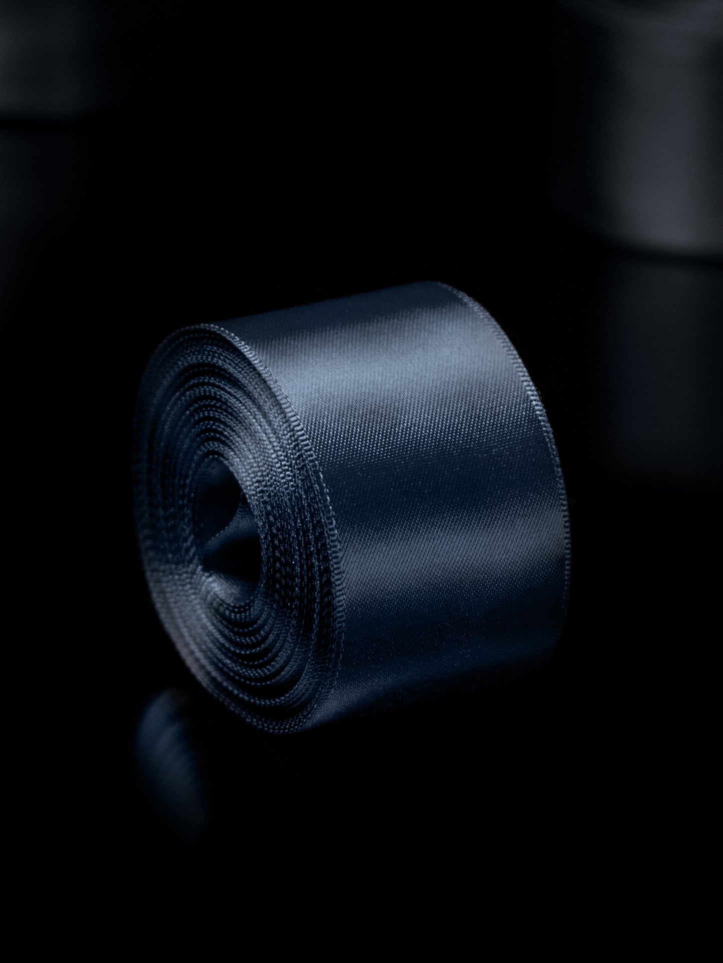 Navy Satin Ribbon - 1.5 Inch Double Faced