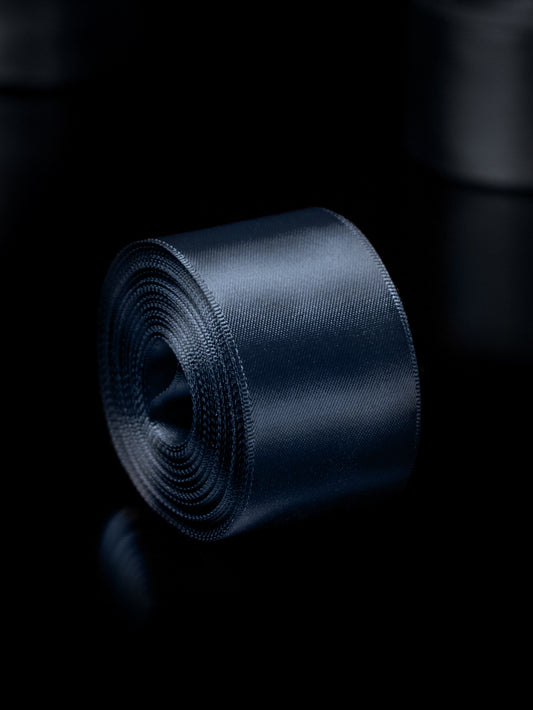 Navy Satin Ribbon - 1.5 Inch Double Faced
