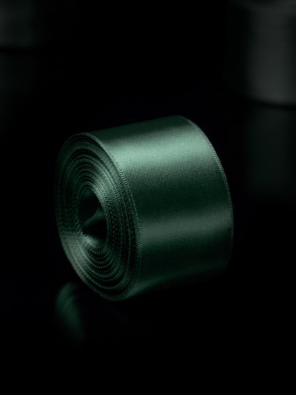 Green Satin Ribbon - 1.5 Inch Double Faced