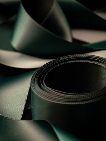 Green Double Faced Satin Ribbon - 1.5" | House of Parlington