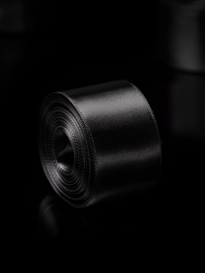 Black Satin Ribbon - 1.5 Inch Double Faced