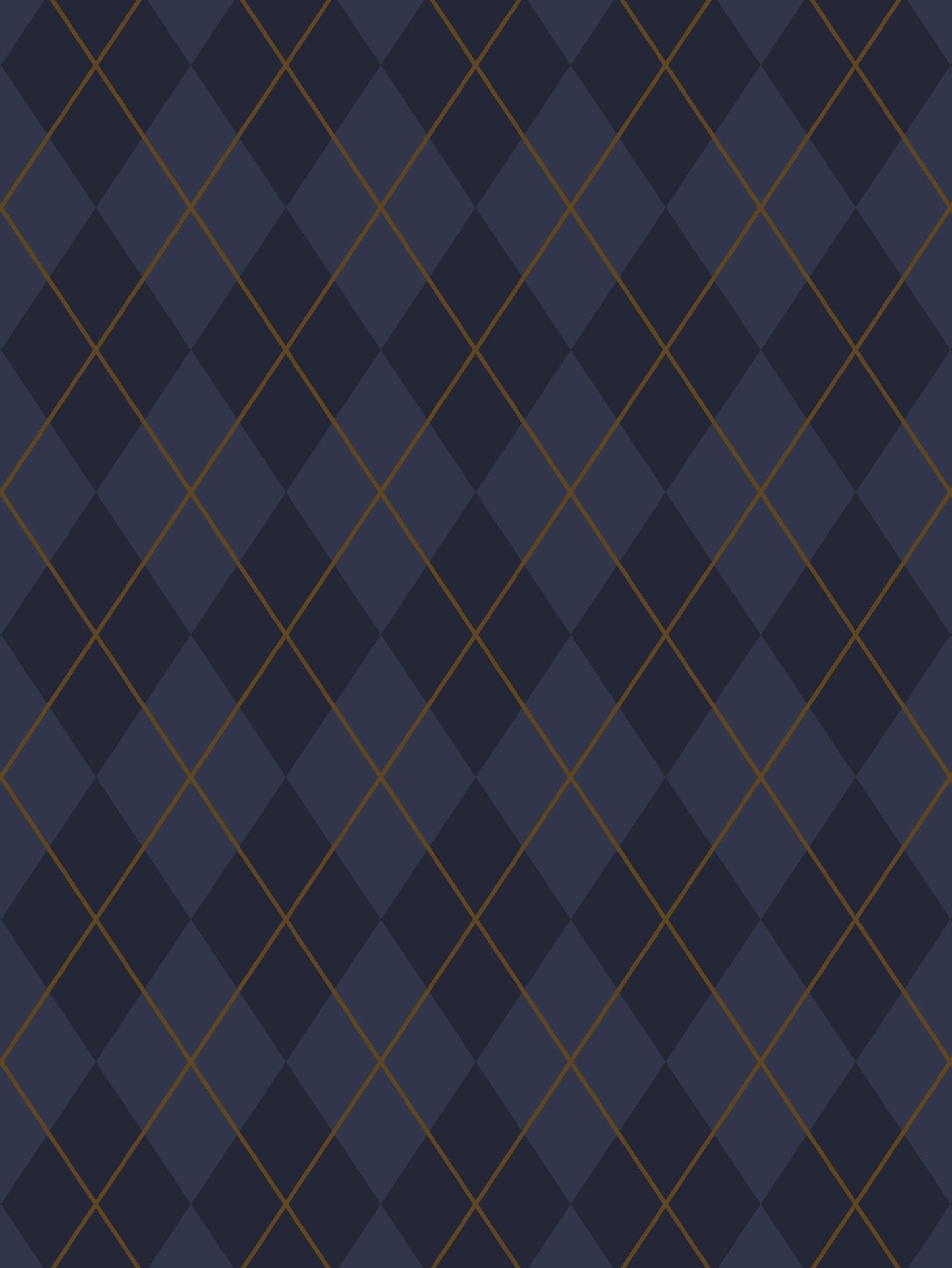 Blue Argyle Wallpaper - House of Parlington