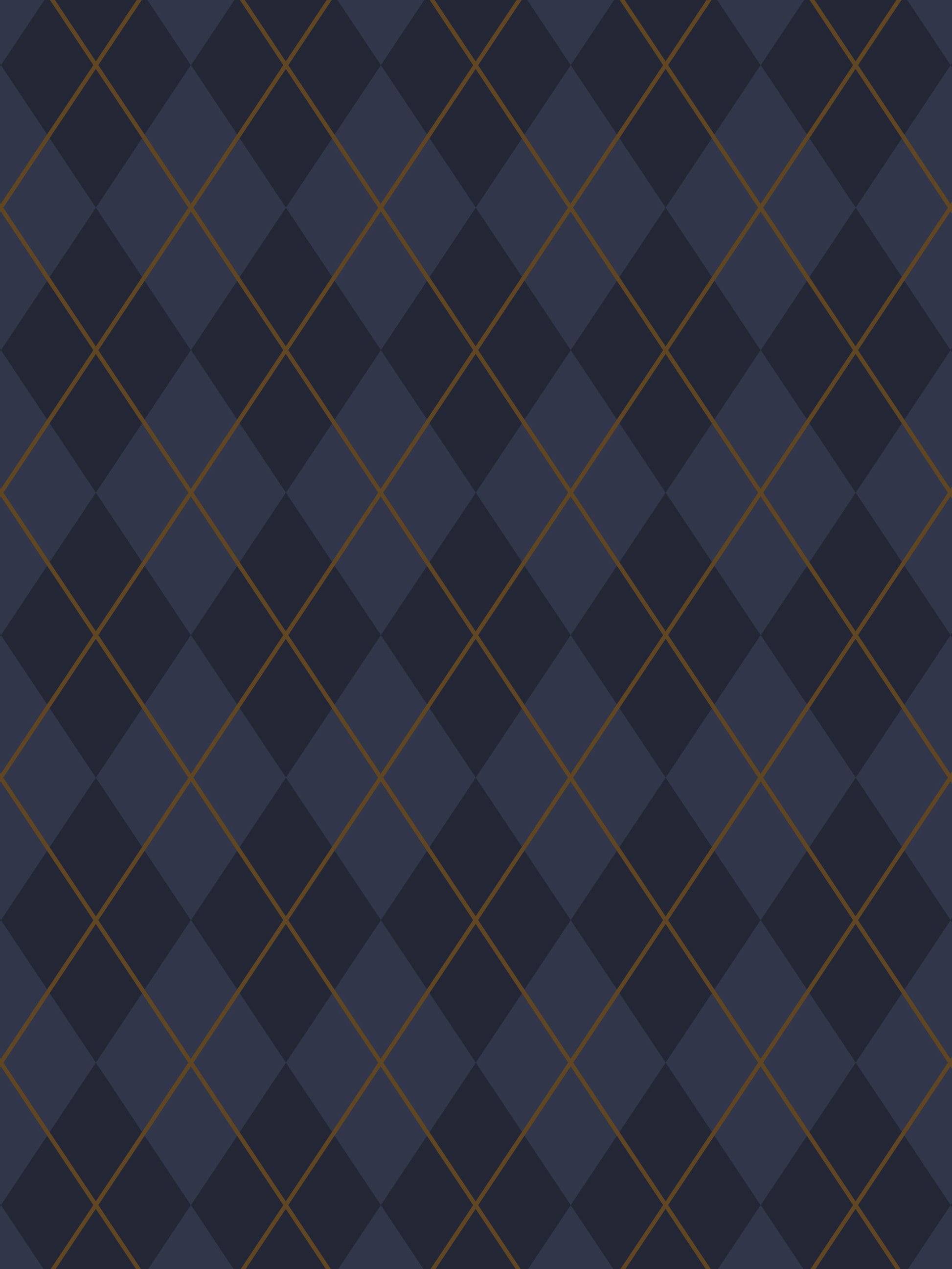 Blue Argyle Wallpaper - House of Parlington