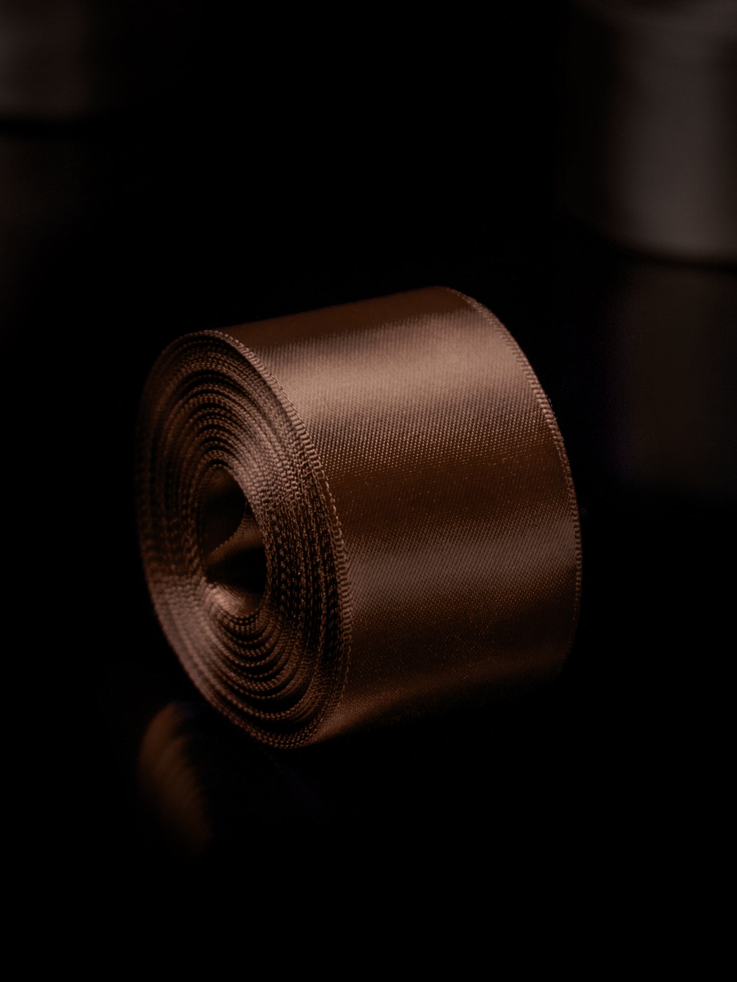 Brown Satin Ribbon - 1.5 Inch Double Faced