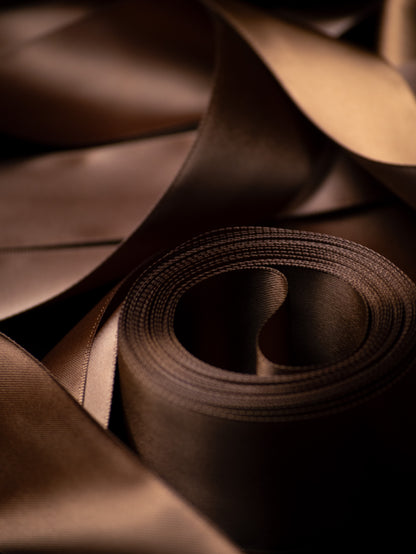 Brown Double Faced Satin Ribbon - 1.5" | House of Parlington