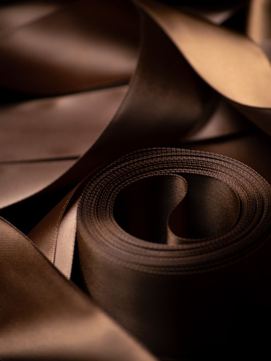 Brown Double Faced Satin Ribbon - 1.5" | House of Parlington
