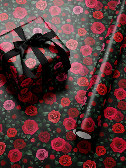 Red Roses Wrapping Paper - House of Parlington