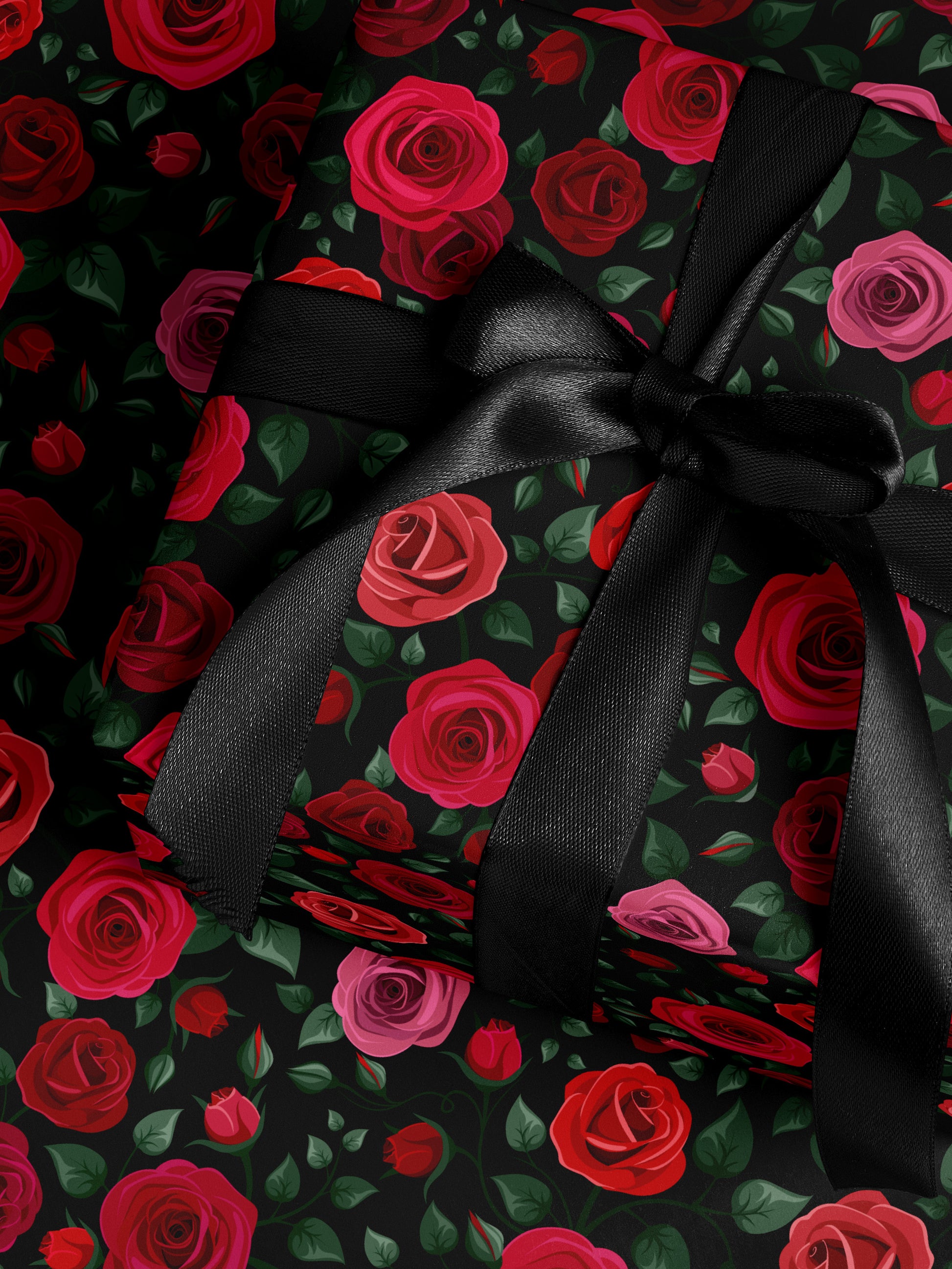 Red Roses Wrapping Paper - House of Parlington